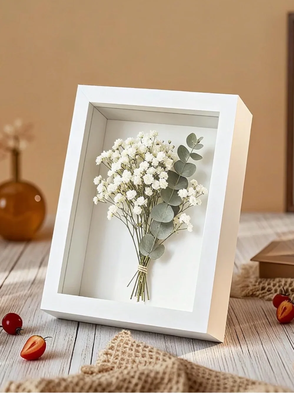 6 Pack 4 X 6 Inches Shadow Box Frame Small Wood Memory Display Cases